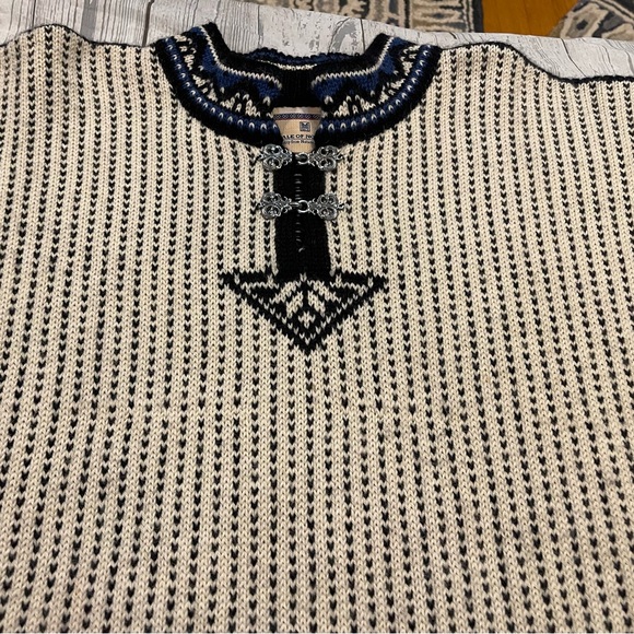 Vintage Dale Of Norway Sweater Pullover 100% Wool Knit Sz XL Unisex Dale Classic - Picture 10 of 13